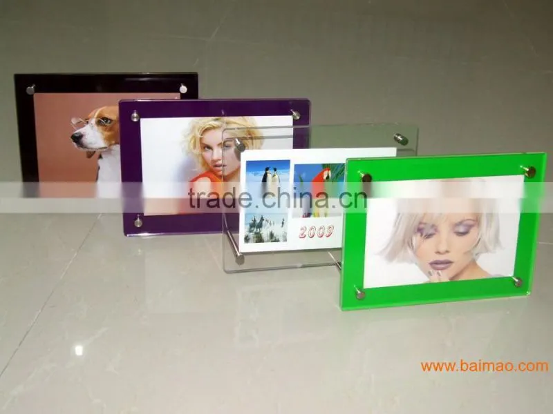 Elegant design for acrylic photo frame table tablet stands with 2015 hot sale