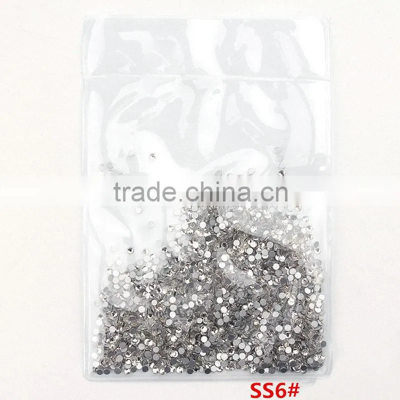White Clear 1440pieces/bag Shining Flatback Non Hotfix Glue on Rhinestones Nail Art Crystal