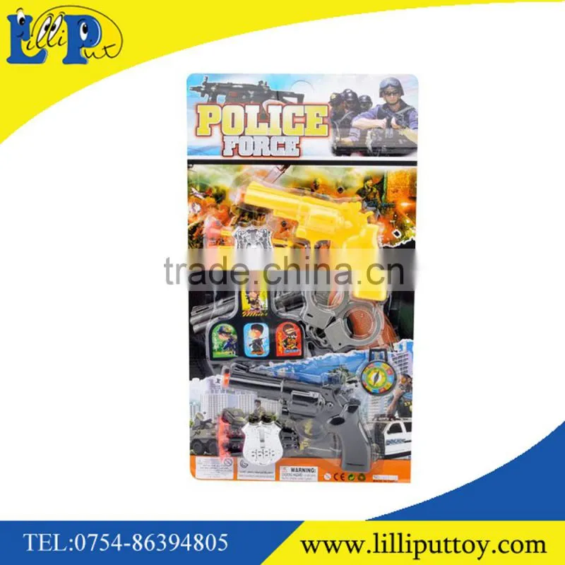 Newest soft shooting bullet gun police set toy for kid