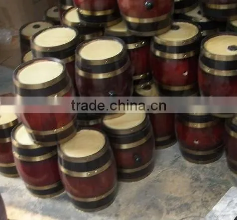 factory direct sale printing logo wooden wine barrel,welcome to order