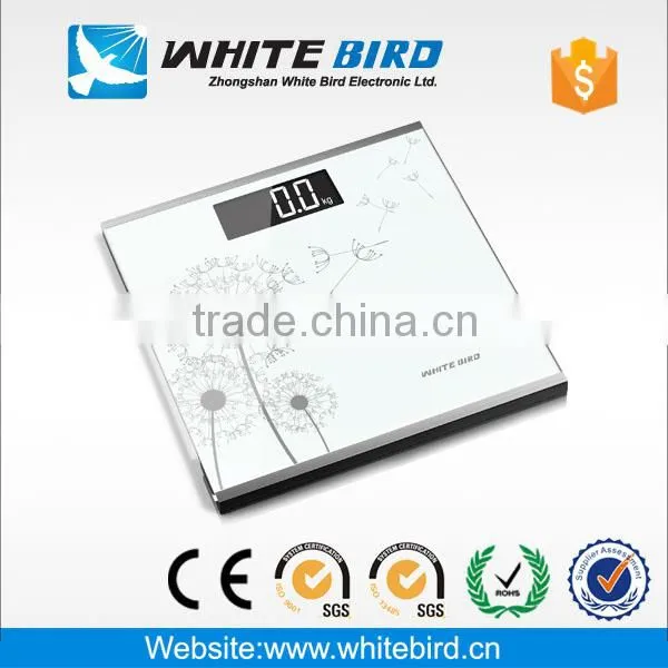 180kg /0.1kg electronic tempered glass digital body weighing bathroom scale