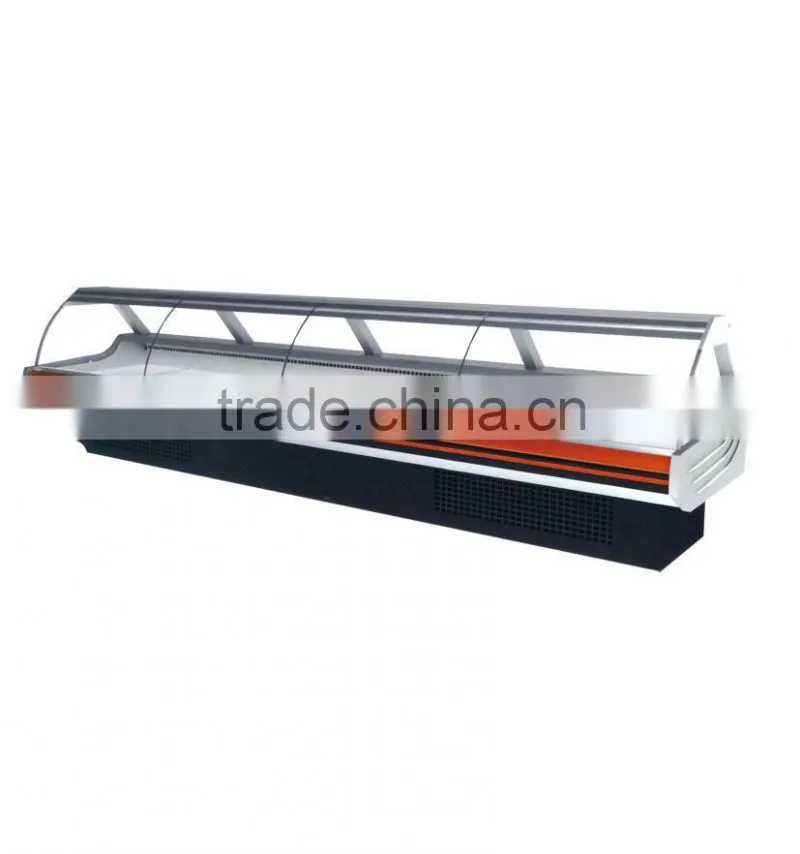 DELI SHOWCASE meats&seafood storage refrigerator display glass showcase