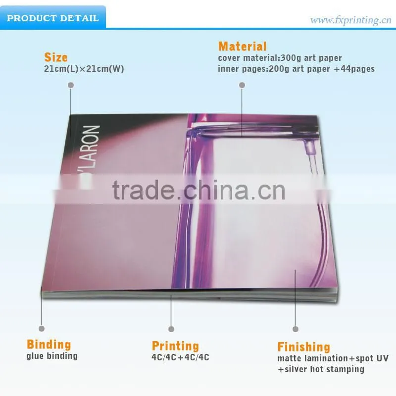 China Manufacutre Custom Printing Cosmetic Catalogue Brochures Printing
