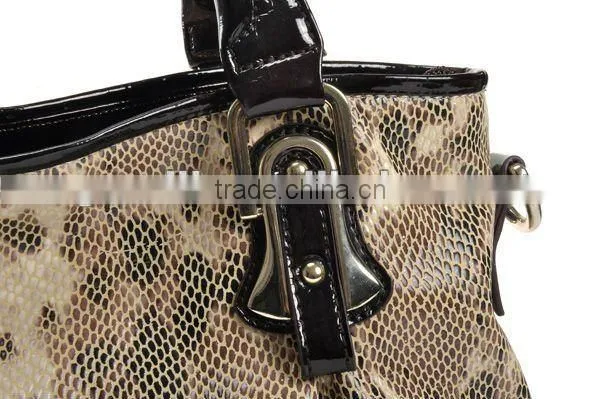 Summer Hot 2012! New Fashion Snake-Skin PU Handbag!