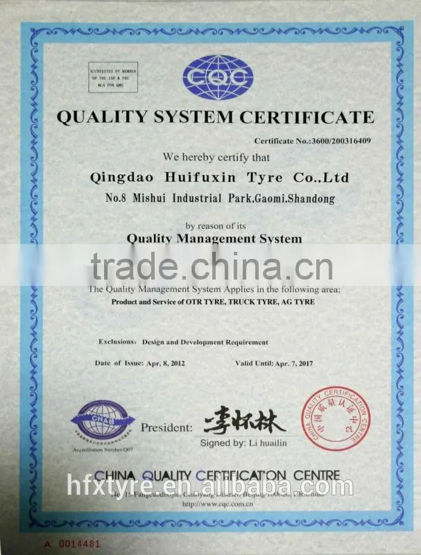 aerial platform truck tire 445/50D710