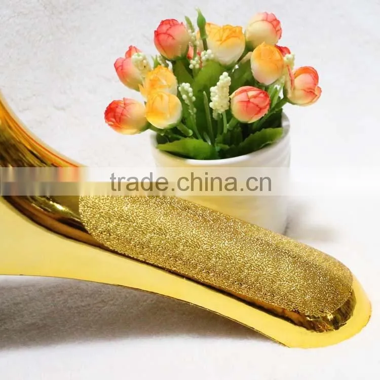 Wholesale golden coat hanger for clothes shop display