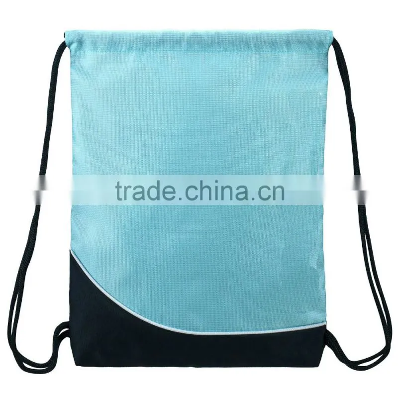 China factory design your own polyester / nylon drawstring backpack
