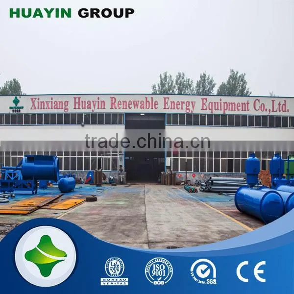 No smoke and bad smell pollution waste tire machine with capacity of 10 tons/day