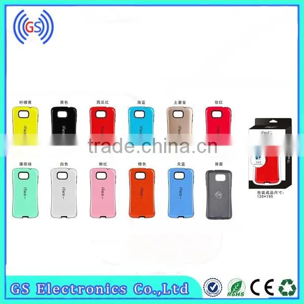 Shockproof PC TPU Hybrid Iface Mobile Phone Case For Samsung Galaxy S6 Edge