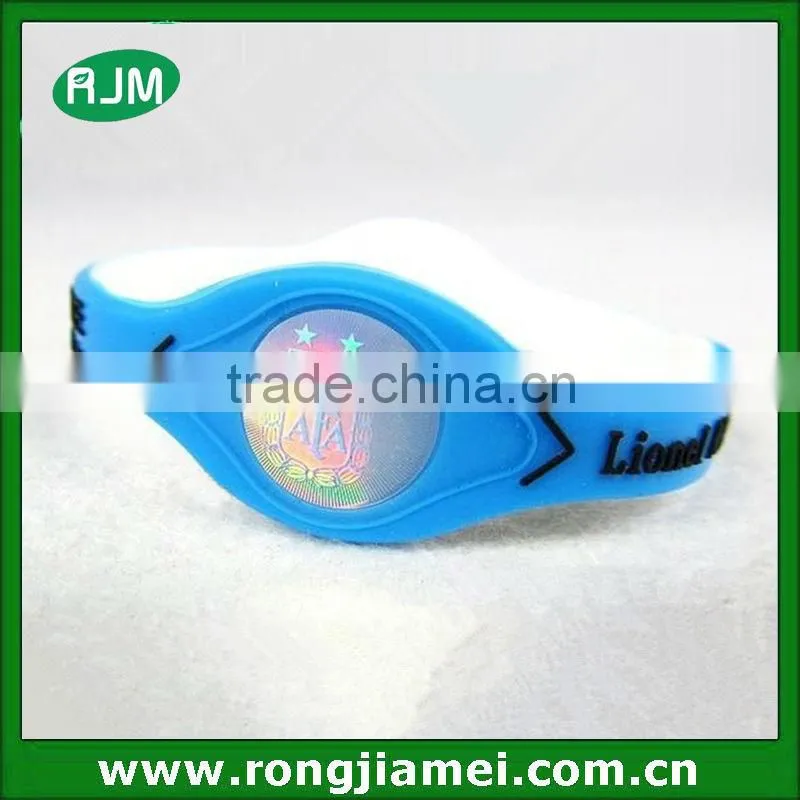 2014 silicone world cup wristband with hologram