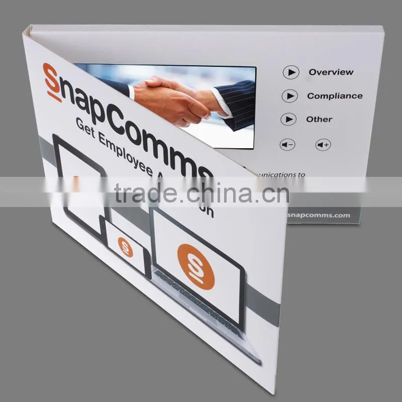 5 Inch TFT LCD invitation lcd video greeting card