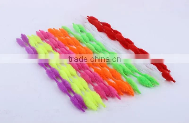 China factory supply DIY crafts 1.2*30cm bump pipe cleaners toys for kids or wedding decoration