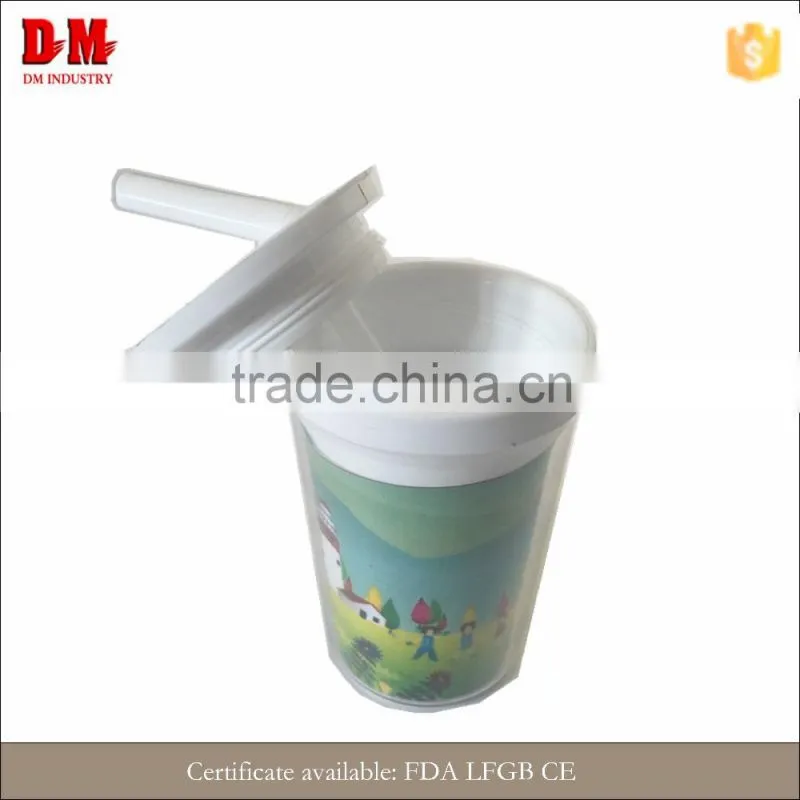 double wall 300ml economical round attractive baby cup