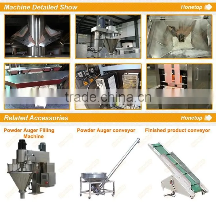 10-2000g Powder type detergent omo washing filling packing machine