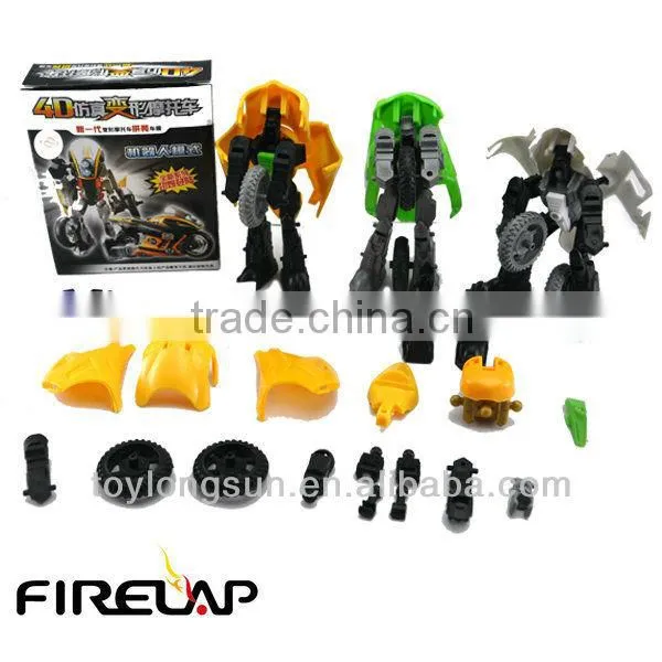 Robort Motorbike Plasctic DIY Toy Transformer toys