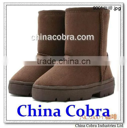 newest hotsale leather baby snow boots winter boots kids boots