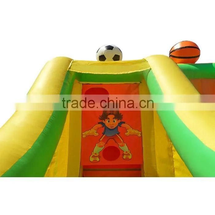0.55mm pvc giant custom commercial used inflatable interactive adults and kids challenge sport game prices for sale