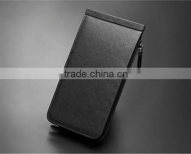 2015 new design oil painting card protector leather business card holder