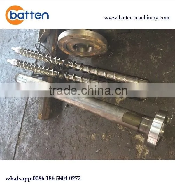 single bimetallic extruder screw and barrel factory for plastic machine