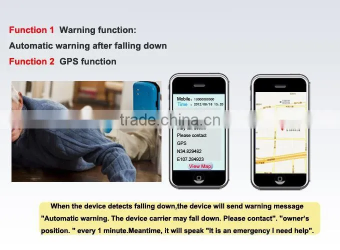 Zigbee Elderly Care Fall Alarm System