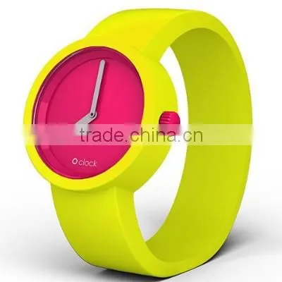 Cheap durable girls waterproof odorless silicone watch