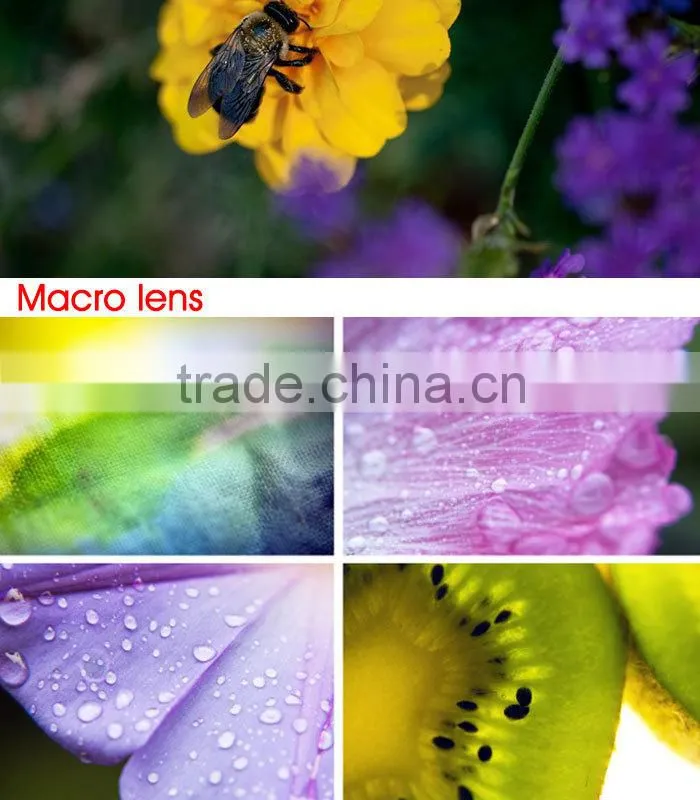 China supplier universal clip 3 in 1 lens fisheye wide angle macro mobile phone lens