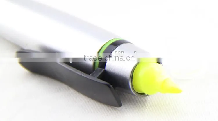 Newest fashion highlighter 2 in 1 multifunction pen