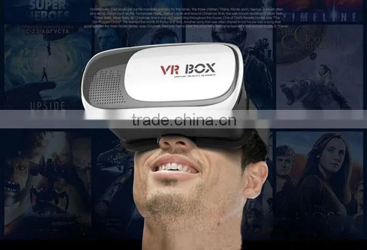 Hot Selling Virtual Reality Glasses Case Plastic Google Cardboard 3D VR BOX 2.0 Adjustable 3D VR