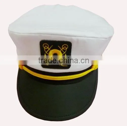 High Quality Navy Captain Sailor Hat With Stock