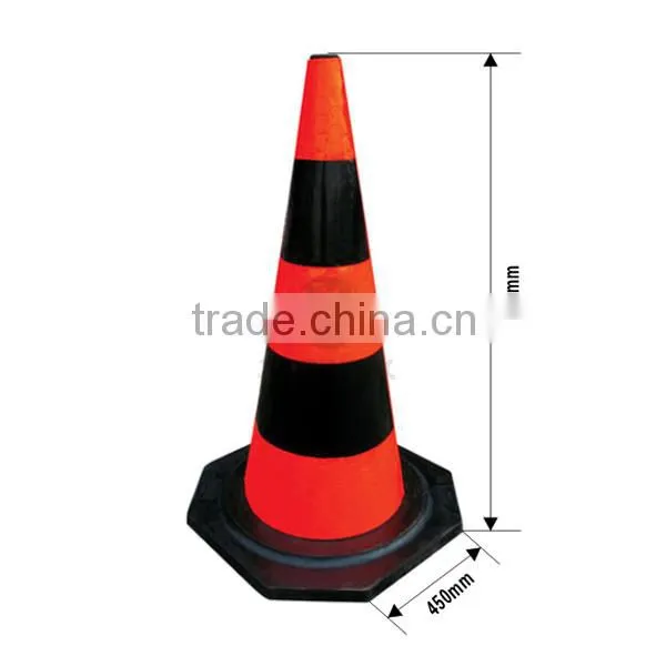 High Quality Rubber Reflective Traffic Cone