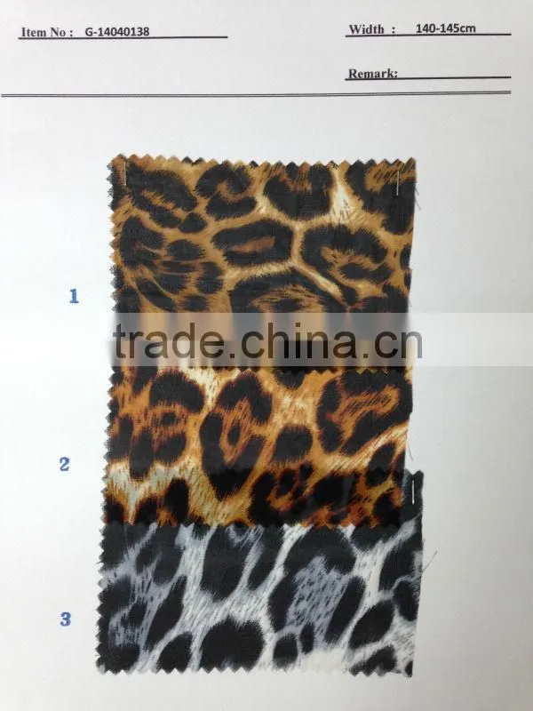 US$ 1/M up Chiffon Print Fabric Textile Stock Stocklot:G-14040138