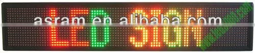 P16 red color outdoor led display sign for car park bus station