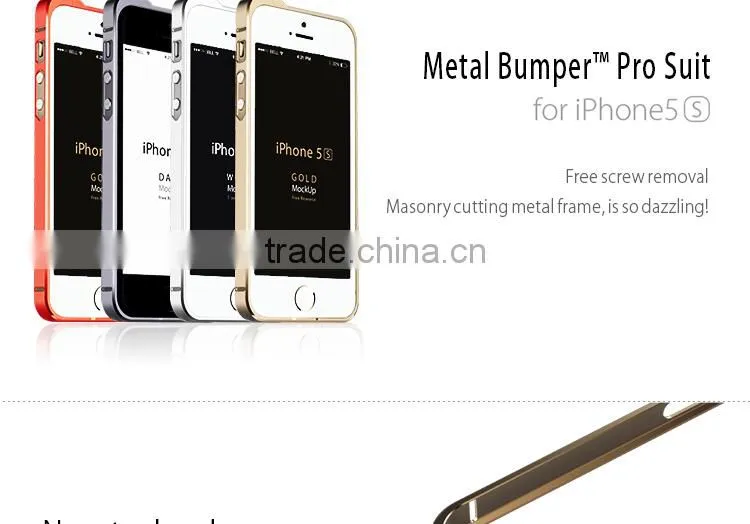 Super Thin Aluminum Metal Bumper Cover For iPhone 5/5S