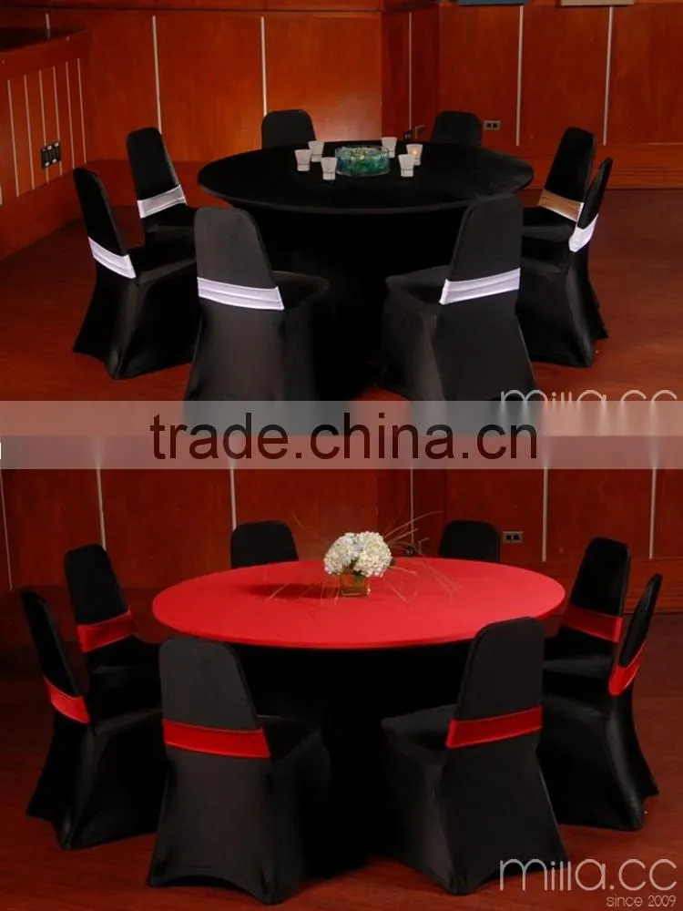 Stretch spandex round table cover