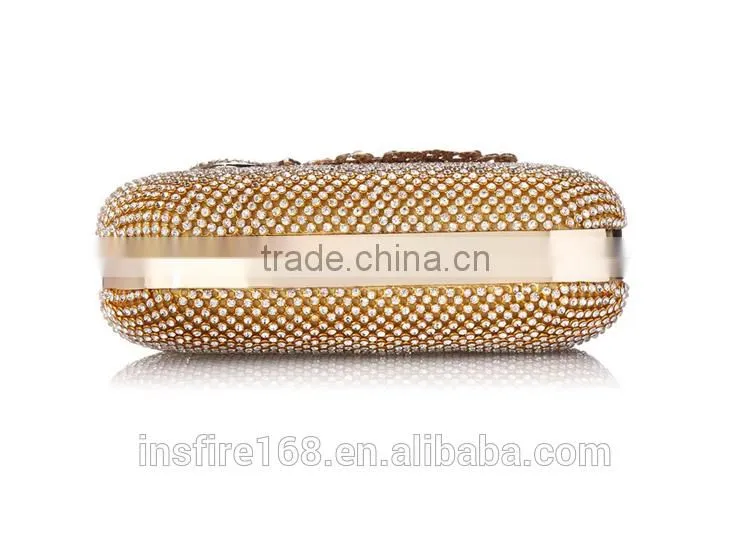 Fashion ladies handbags crystal rhinestone evening bag class peacock evening bag