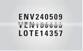 LC1 and SCF900 hot coder ribbon / hot coding foil printingh expiry date number