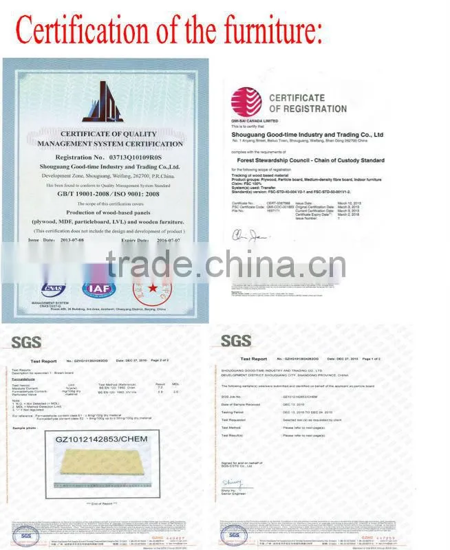 fsc 3 door modern melamine closet design factory