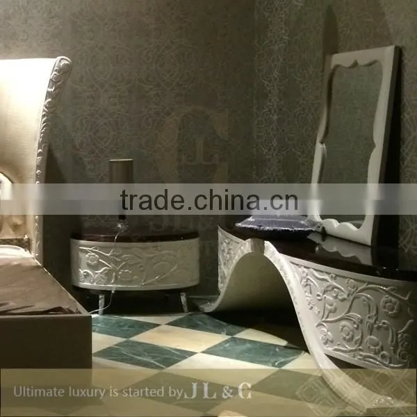 RB04-05 Delicated Carving Nightstand from JL&C Luxury Classic Home Furniture (China Supplier)