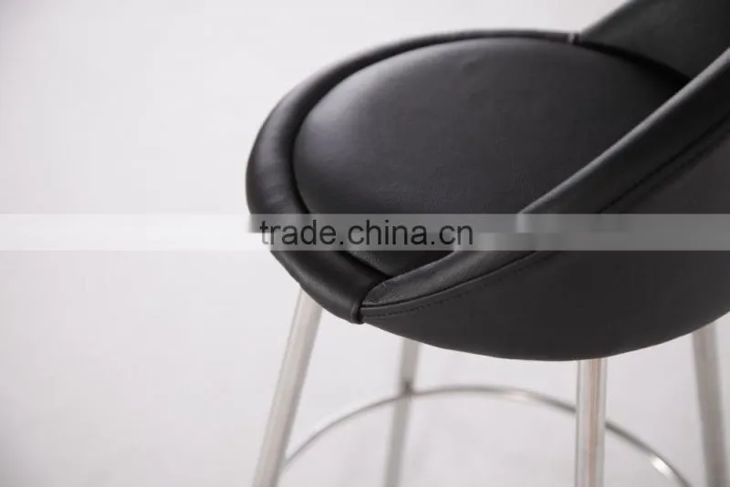 new style of stainles steel bar chair for modern deco