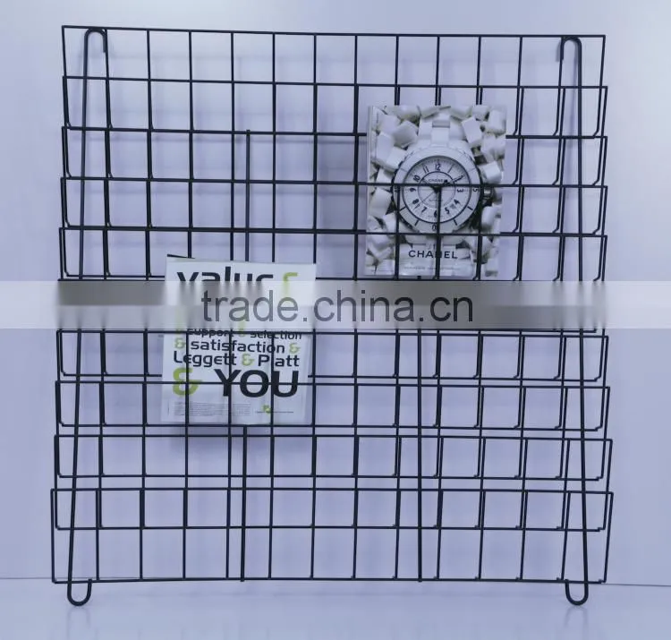 Wall Mount Metal Decorative Wrought Iron Shelves for Book
