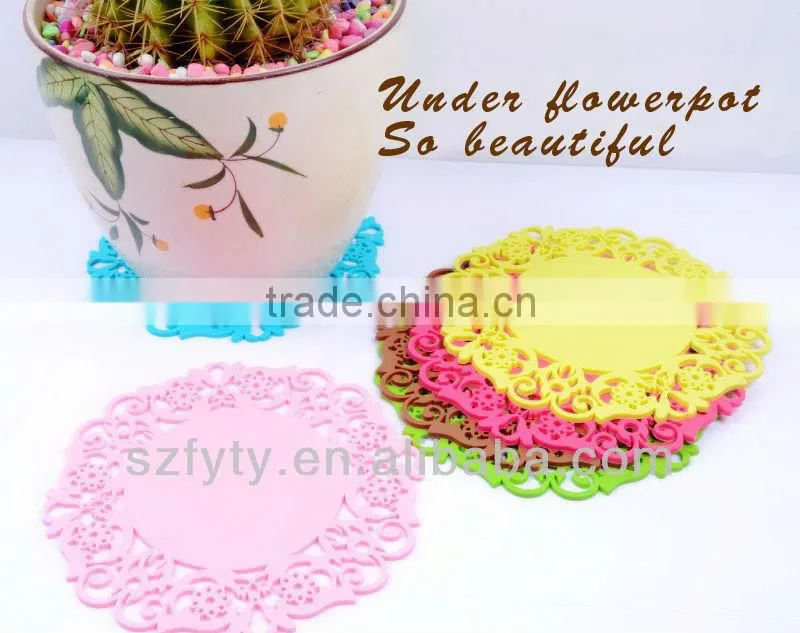 2014 hot sale factory price silicone cup coaster
