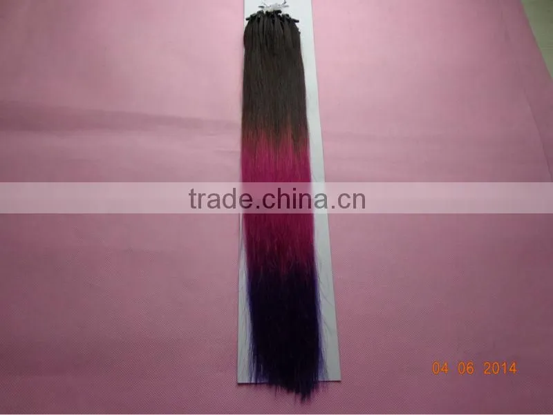 European Ombre Micro Loop Ring Hair Extension