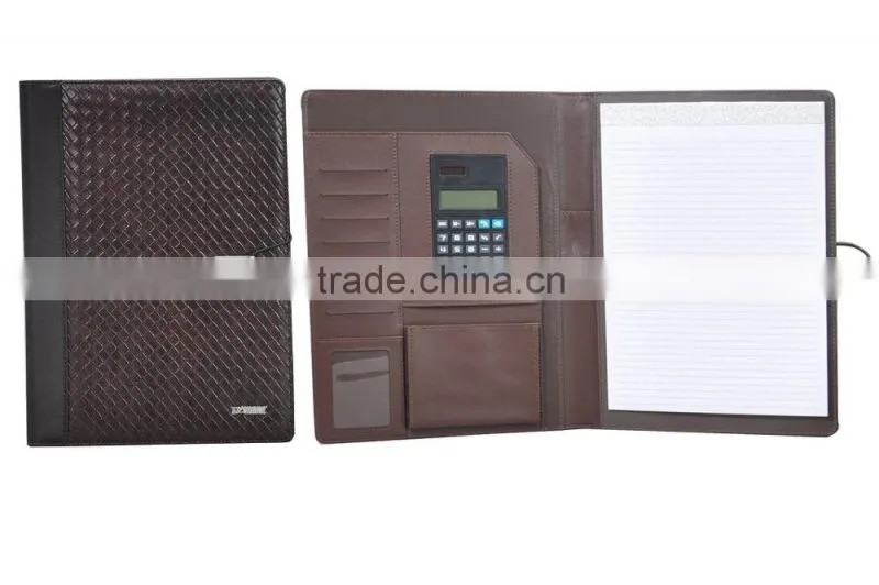 Promotion A4 PU leather portfolios stationery products