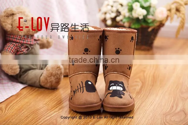 2015 hot sales high quality and cheap womens boots winter suede