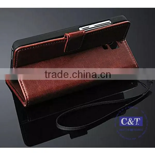 C&T Fashion Cellphone flip leather for xiaomi mi4