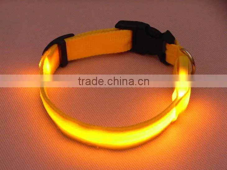 free shipping silicone led dog collar
