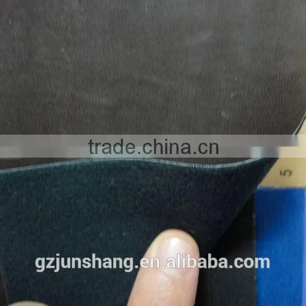 Flocked Pu artificial leather for shoes upper usage with colorful color