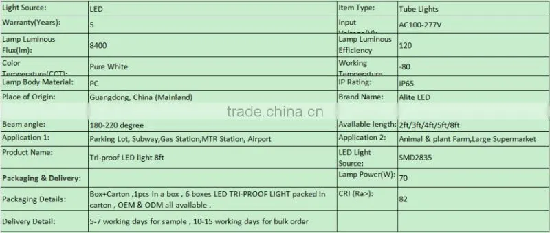 Linkable workshop Tri-proof lights with IK10 protection grade
