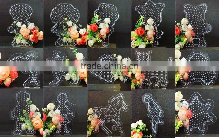 artkal direct selling plastic puzzle diy ironing beads plastic pegboard toys for children