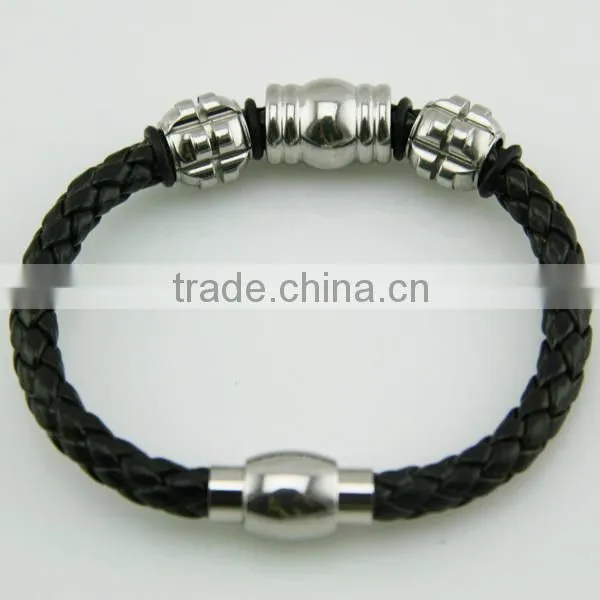 Magnetic bracelet mens leatherBL6951